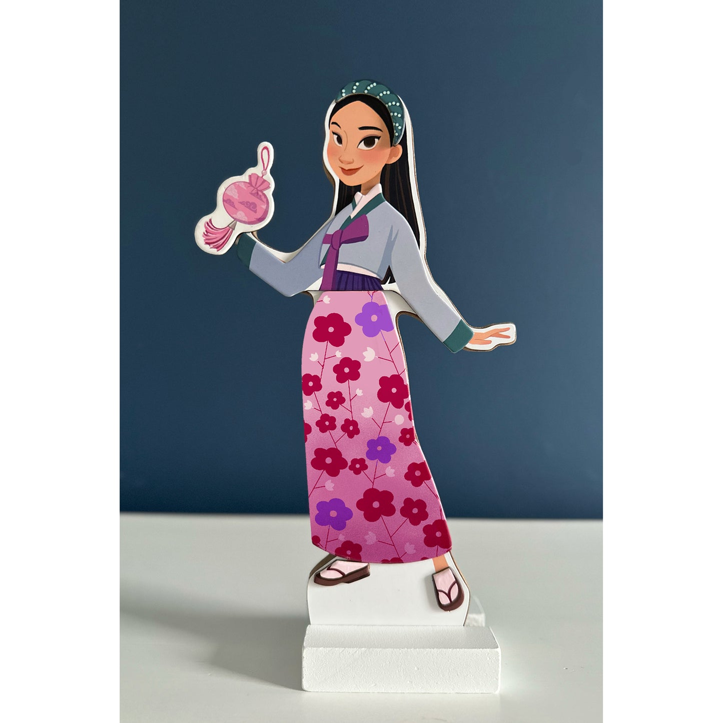 Asian Heritage Wooden Magnetic Dress Up Dolls